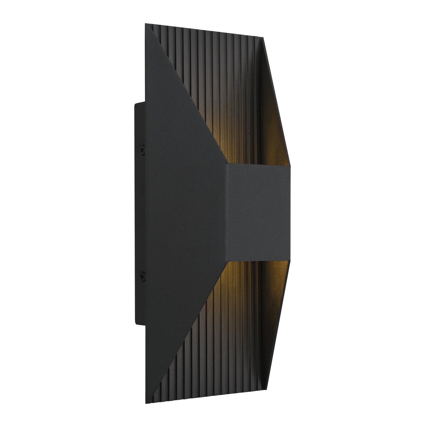 YANSUN 12in Black LED Wall Sconce 14W 595LM 3CCT Dimmable Modern Steel Wall Light Sand Blast Acrylic cETLus Certified