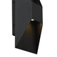 YANSUN 12in Black LED Wall Sconce 14W 595LM 3CCT Dimmable Modern Steel Wall Light Sand Blast Acrylic cETLus Certified