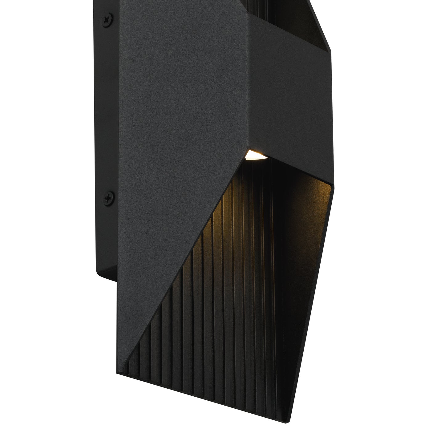 YANSUN 12in Black LED Wall Sconce 14W 595LM 3CCT Dimmable Modern Steel Wall Light Sand Blast Acrylic cETLus Certified