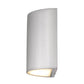 YANSUN Brushed Aluminum LED Wall Sconce 15W 350LM 3CCT Dimmable Modern Indoor Wall Light Silk Screen Glass cETLus Certified