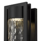YANSUN 15in LED Wall Sconce 12W 600LM 3CCT Dimmable Modern Indoor Wall Light Clear Hammered Glass cETLus Certified