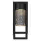 YANSUN 15in LED Wall Sconce 12W 600LM 3CCT Dimmable Modern Indoor Wall Light Clear Hammered Glass cETLus Certified