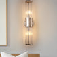 YANSUN 3 in. 2-Light Chrome Vanity Light Fixture with Sparkling Crystal Accents Versatile Bathroom Wall Sconce for Bathroom