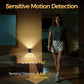 YANSUN 2-Pack 1W Black Cylindrical Wall Style Night Light with Motion Sensing and Slide Dimming