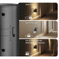 YANSUN 2-Pack 1W Black Cylindrical Wall Style Night Light with Motion Sensing and Slide Dimming