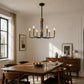 YANSUN 6-Light Black Gold Branch Chandelier ETL Certified Modern Ceiling Pendant Light E12