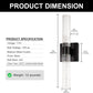 YANSUN 2-Light 18 in. Matte Black Modern Vanity Light Bar with Glass Bubble Shades and 3CCT Adjustable LED for Living Room