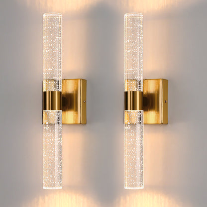 YANSUN 18 in. 2-Light Brushed Gold LED Vanity Light Bar and 3CCT Adjustable Function for Bathroom Living Room or Bedroom