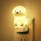 YANSUN 0.5-Watt Integrated LED Plug-In Dog Night Light, Color Changing, Button Adjustable, Light Sensor, 1-Pack