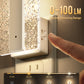 YANSUN 1W White Plug-In Night Lights with Modern Diamond Acrylic Square Cylinder, Sliding Dimming, Warm 3000K, 1-Pack
