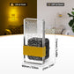 YANSUN 1-Watt Acrylic Column Plug-in Integrated LED Night Light with Light Sensor, RGB & 2700K, Up & Down Glow,  Black, 2-Pack