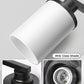 YANSUN 27 in. 4-Light Matte Black Cylinder Glass Shade Vanity Light with Dimmable for Bathroom No Bulbs Included