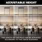 YANSUN 60-Light Modern Black Crystal Chandelier G9 LED 3000K Warm White Pendant Light for Dining Room Living Room