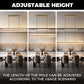 YANSUN 60-Light Gold Crystal Chandelier with Crystal Shade, 3000K Warm Light, Modern Hanging Pendant Light with 70 G9 Bulbs