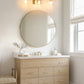 YANSUN 27 in. 3-Light Brushed Nickel Vanity Light with Clear Glass Shades, Wall Sconce for Vanity Mirror or Dressing Room