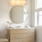 YANSUN 24 in. 3-Light Brushed Nickel Vanity Light with Glass Shades, Modern Wall Sconce for Bathroom, Vanity, or Dressing Room