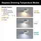 YANSUN 3-Pack White Round LED Picture Lights for Wall with Dimmable Painting Lights and Remote Timer for Paintings or Frames
