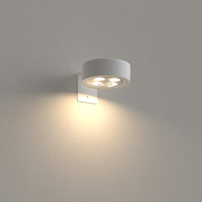 YANSUN 3-Pack White Round LED Picture Lights for Wall with Dimmable Painting Lights and Remote Timer for Paintings or Frames