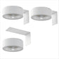YANSUN 3-Pack White Round LED Picture Lights for Wall with Dimmable Painting Lights and Remote Timer for Paintings or Frames