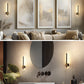 YANSUN 2W Integrated LED Plug-In Night Light, Long Slim Round Bar, Slide Dimming, Warm White 3000K, 1-Pack