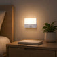YANSUN 2-Pack Plug-in Motion Sensor Night Light 3000K Warm White Square LED Night Lamp US Plug for Hallway Bedroom Bathroom