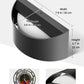 YANSUN Semi-Circle Black Plastic Wall Sconce with 5CCT Dimmable Color Temperature and Wall Switch Control (Includes Mounting Plate)