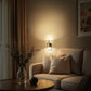 YANSUN 1W Plug-in Night Light with Bubble Acrylic Columns & Copper Finish, 3000K Warm White, 2-Pack