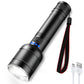 2000 Lumen Rechargeable LED Flashlight with Zoomable, 4 Modes, and Water Resistant, Ideal for Camping, Emergence(2-Pack)
