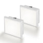YANSUN 2-Pack Plug-in Night Light Dusk to Dawn Sensor Square LED Night Lamp 5000K White Light US Plug