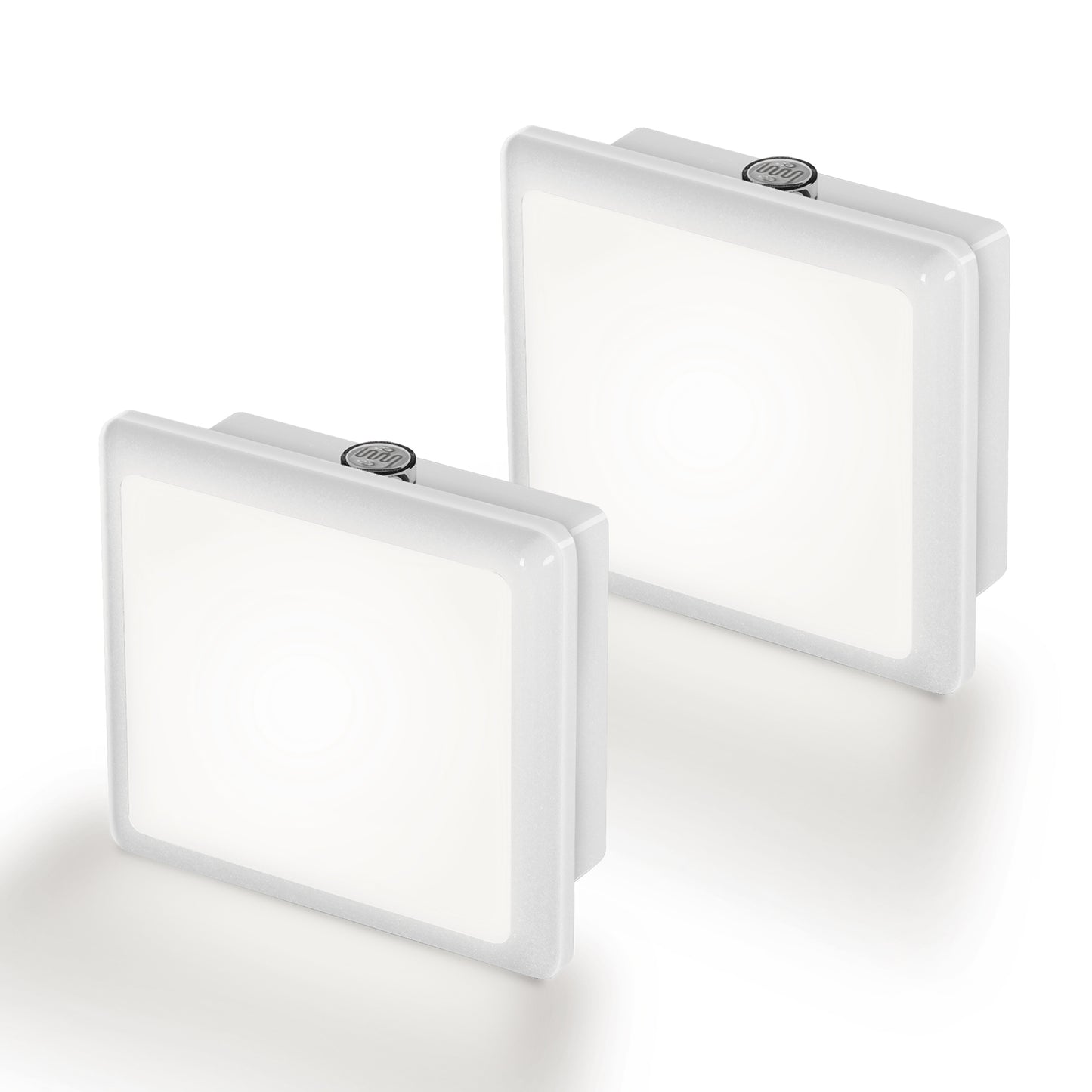 YANSUN 2-Pack Plug-in Night Light Dusk to Dawn Sensor Square LED Night Lamp 5000K White Light US Plug