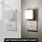 YANSUN 2-Pack Plug-in Night Light Dusk to Dawn Sensor Square LED Night Lamp 5000K White Light US Plug