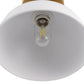 10 in. 1-Light White Semi-Flush Mount for Foyer, Kitchen, E26 Base, No Bulbs Included (2-Pack)