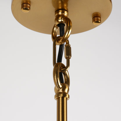 3-Light Modern Rectangle Black and Gold Pendant Kitchen Island Pendant Light