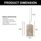 YANSUN 1-Light White Pendant Light Bohemian with Adjustable Macrame Rattan Shade, Plug-In and Adjustable Height