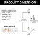 YANSUN 1 Light Modern Matte Black Pendant Light with Clear Glass Shade for Kitchen and Dining Room, No Bulbs Included