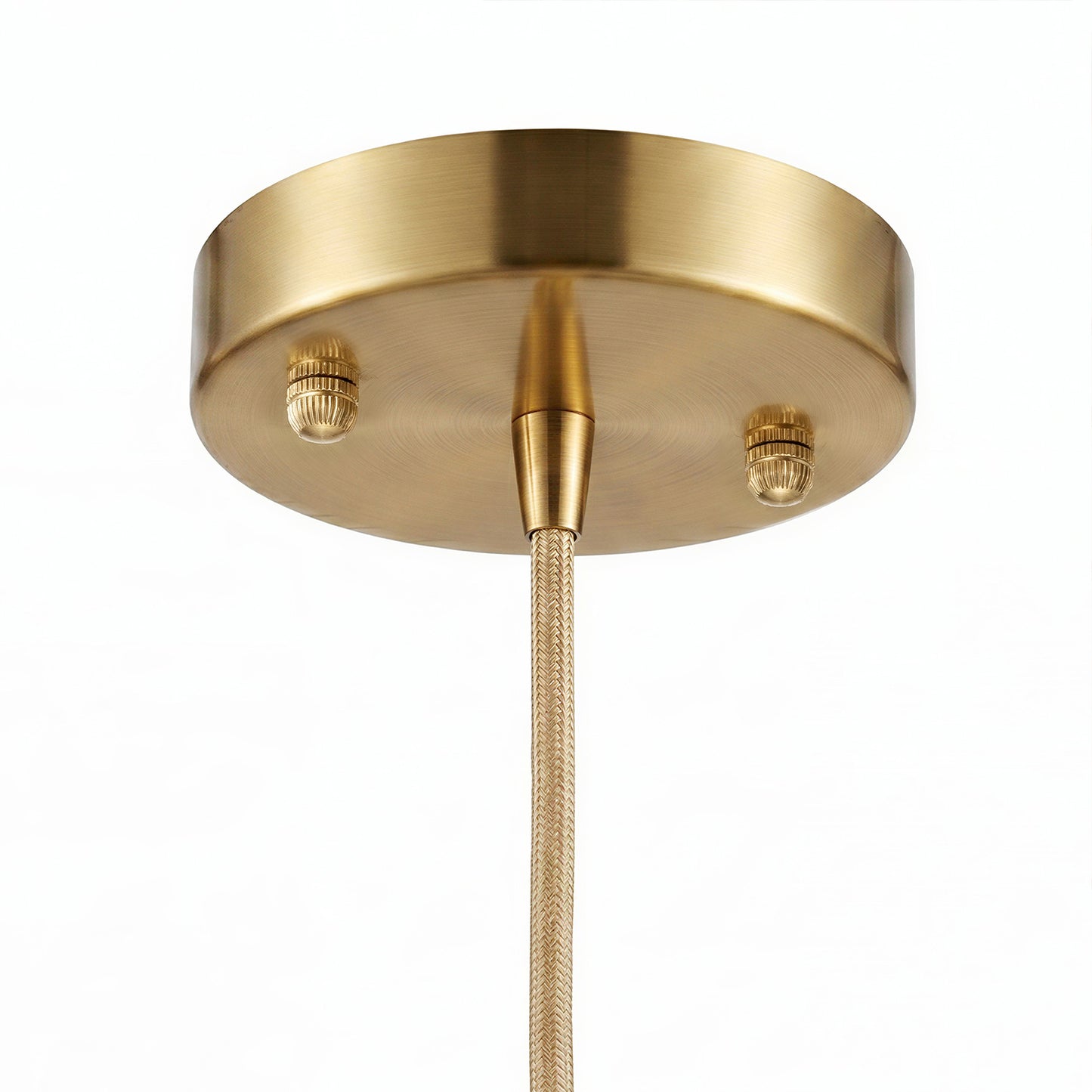 YANSUN 1-Light Brass Pendant Light with Amber Flower Glass Shade Vintage Hanging Ceiling Fixture for Kitchen Island