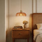 YANSUN 1-Light Brass Pendant Light with Amber Flower Glass Shade Vintage Hanging Ceiling Fixture for Kitchen Island