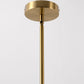 46 in. 4-Light Gold Modern Island Pendant Light, Linear Chandelier Hanging Light w/ Clear Glass Shade for Kitchen Island