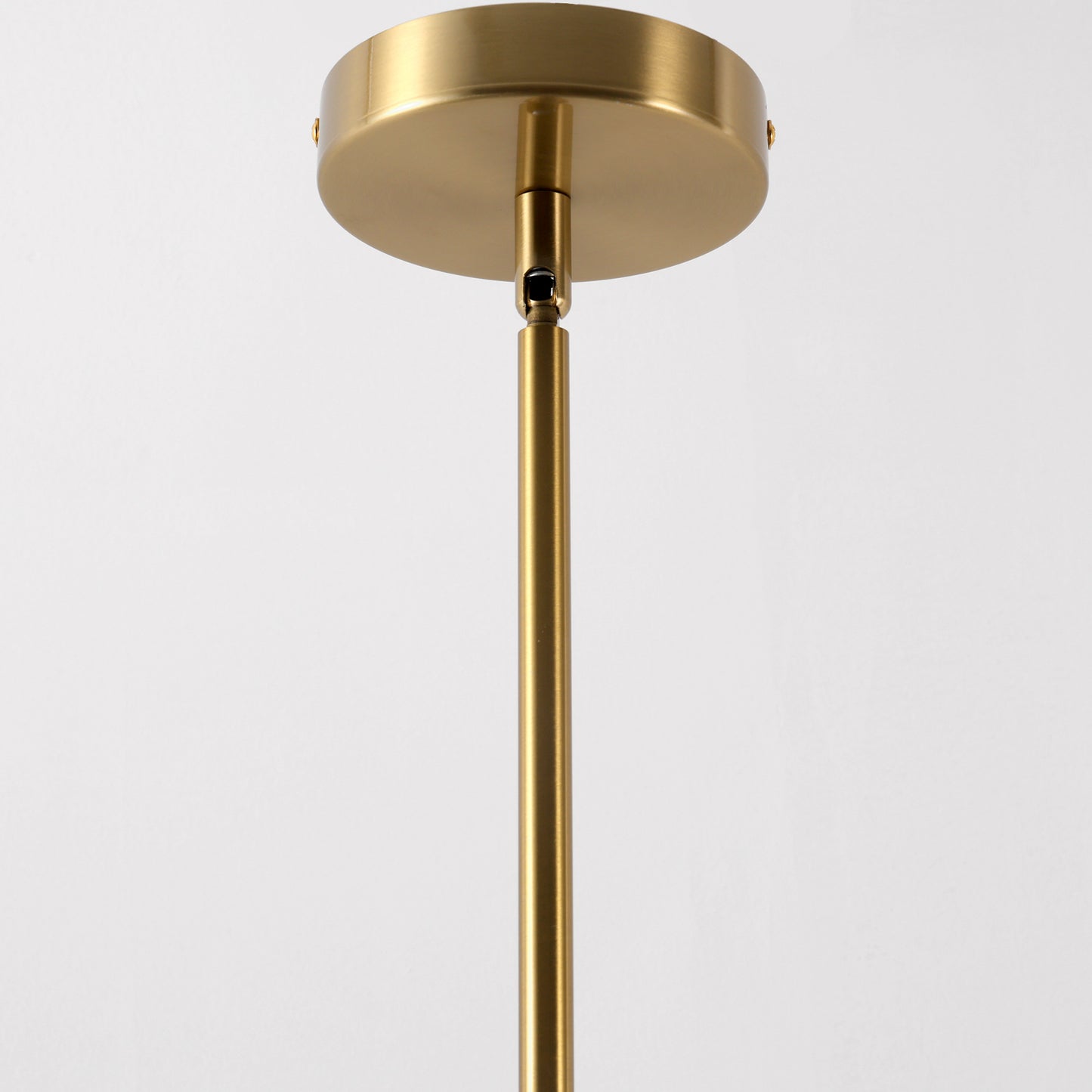 YANSUN 240-Watt 4-Light Gold Modern Island Pendant Light with Cylinder Clear Glass Shade for Dining Room Kitchen Island