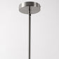 4-Light Brushed Nickel Modern Island Pendant Light Fixtures, Linear Chandelier Hanging Light with Clear Glass Shade