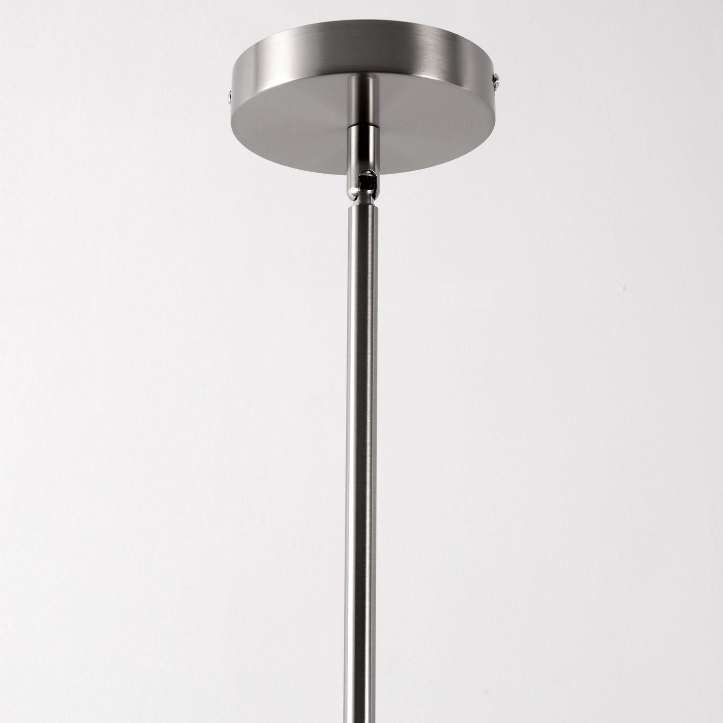 4-Light Brushed Nickel Modern Island Pendant Light Fixtures, Linear Chandelier Hanging Light with Clear Glass Shade