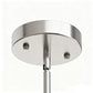 YANSUN 5-Light Island Pendant with Clear Glass Shades, Brushed Nickel Finish, Adjustable 11.8-Inch Hanging Rods