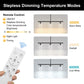 YANSUN 3 Light Kitchen Island Pendant Light with Matte Black Finish and Clear Cylindrical Glass Shades, No Bulbs Included