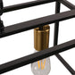 3 - Light Dimmable Kitchen Island Linear Chandelier Square Linear Pendant Light for Dining Room Industrial Style