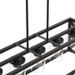 YANSUN 5-Light Rectangular Island Pendant Light in Matte Black with Adjustable Rods, E26 Bulbs Not Included