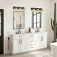 YANSUN 3-Light Vanity Mirror Light with Triangular Glass Shades, Sand Black Finish, Handcrafted Design, E26 Sockets