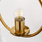 7.87 in. 1-Light Gold Wall Sconce Mid-Century Water Drop Design with Global Seeded Glass Shade for Bedroom Bedsides