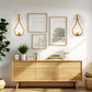 7.87 in. 1-Light Gold Wall Sconce Mid-Century Water Drop Design with Global Seeded Glass Shade for Bedroom Bedsides