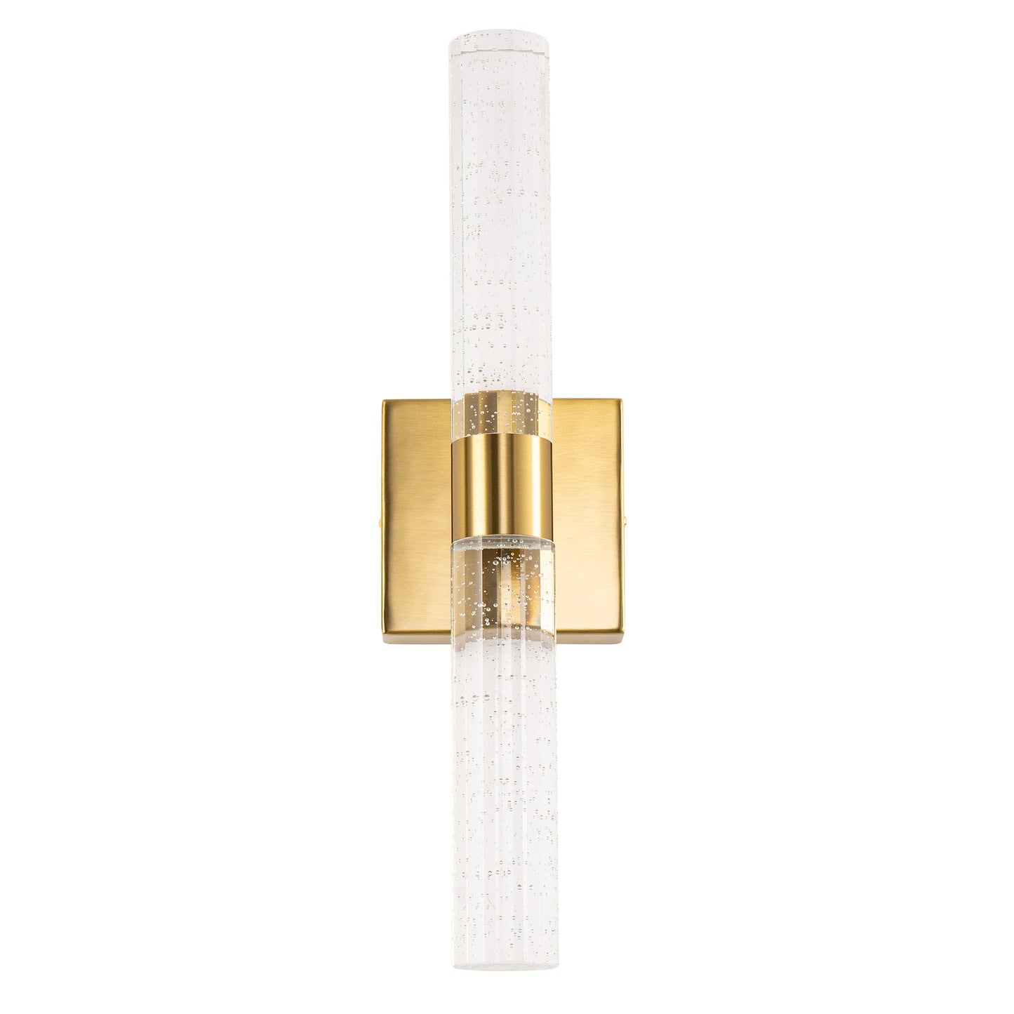 YANSUN 18 in. 2-Light Brushed Gold LED Vanity Light Bar and 3CCT Adjustable Function for Bathroom Living Room or Bedroom