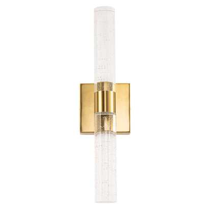 YANSUN 18 in. 2-Light Brushed Gold LED Vanity Light Bar and 3CCT Adjustable Function for Bathroom Living Room or Bedroom